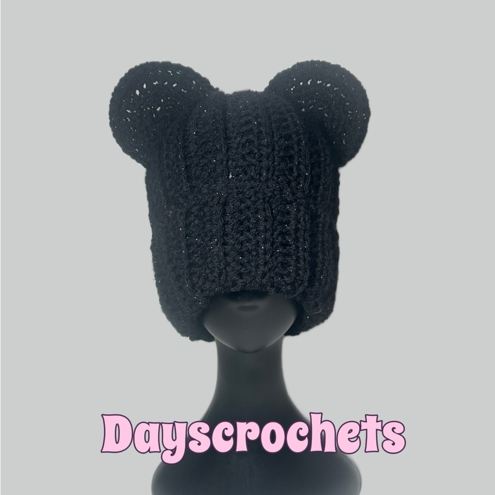 Black Bear Ear  Hat